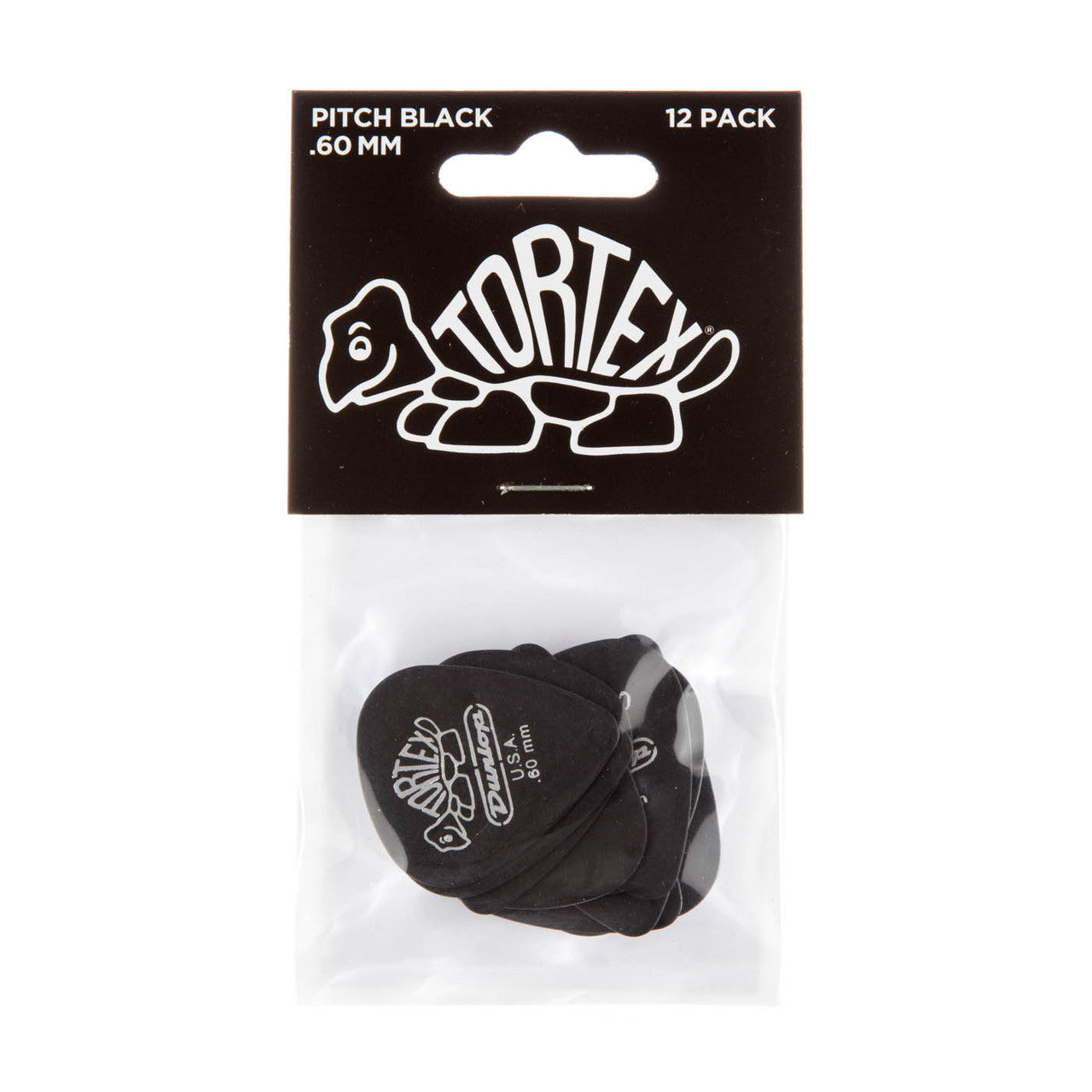 TORTEX PITCH BLACK STANDARD PICK .60MM