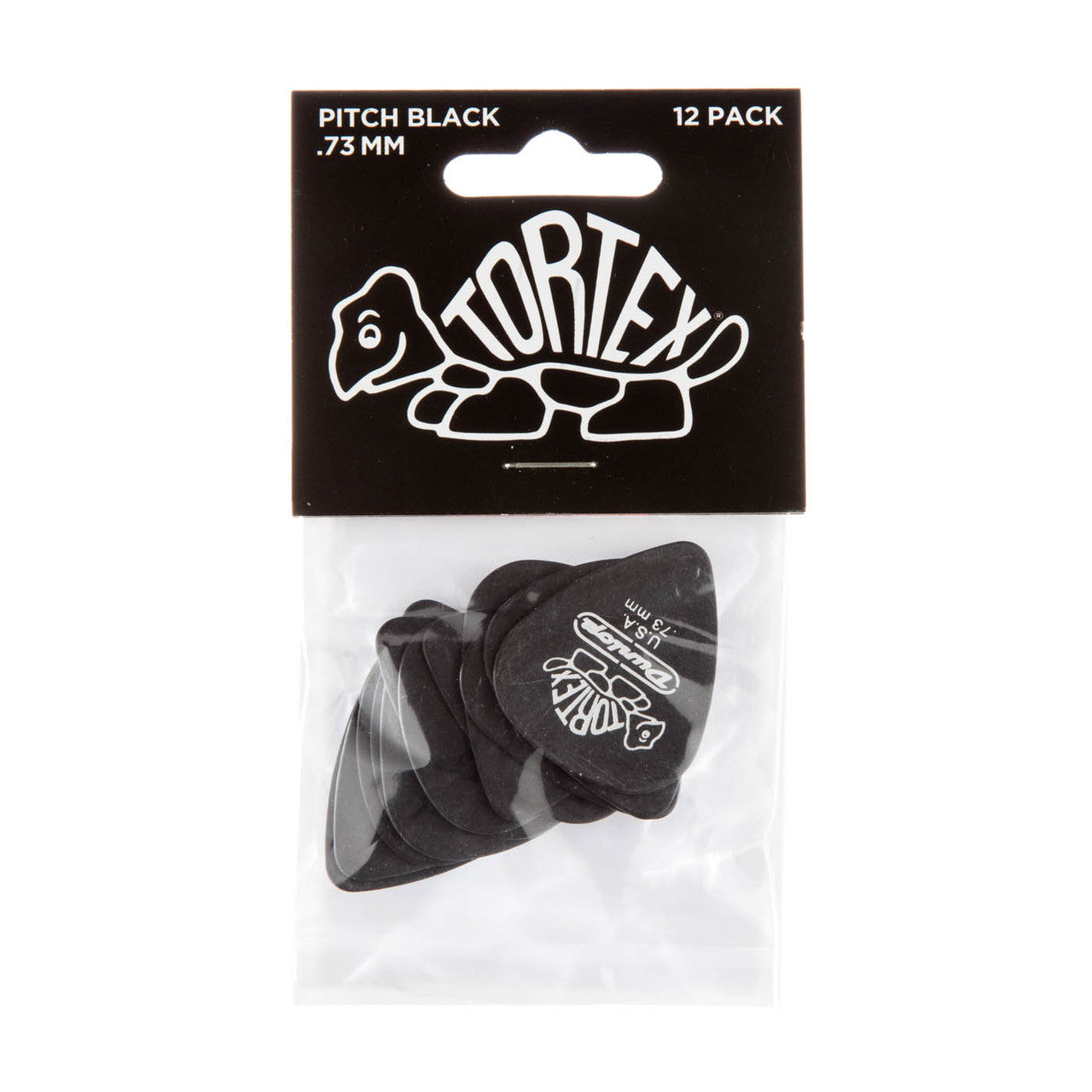 TORTEX PITCH BLACK STANDARD PICK .73MM