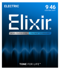 Elixir Electric Guitar Strings, POLYWEB, Custom Light (.009-.046)