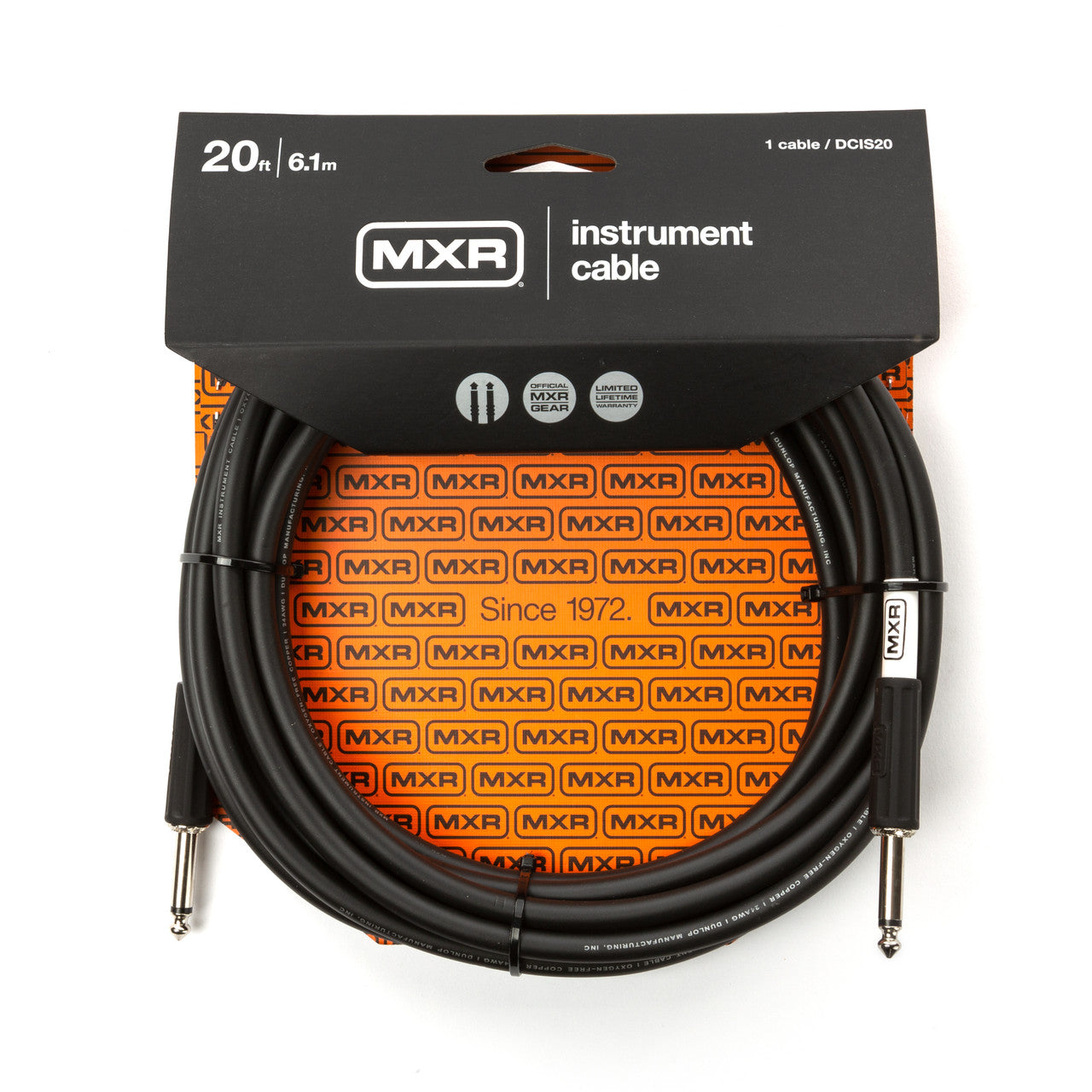 MXR 20 FT STANDARD INSTRUMENT CABLE - STRAIGHT / STRAIGHT