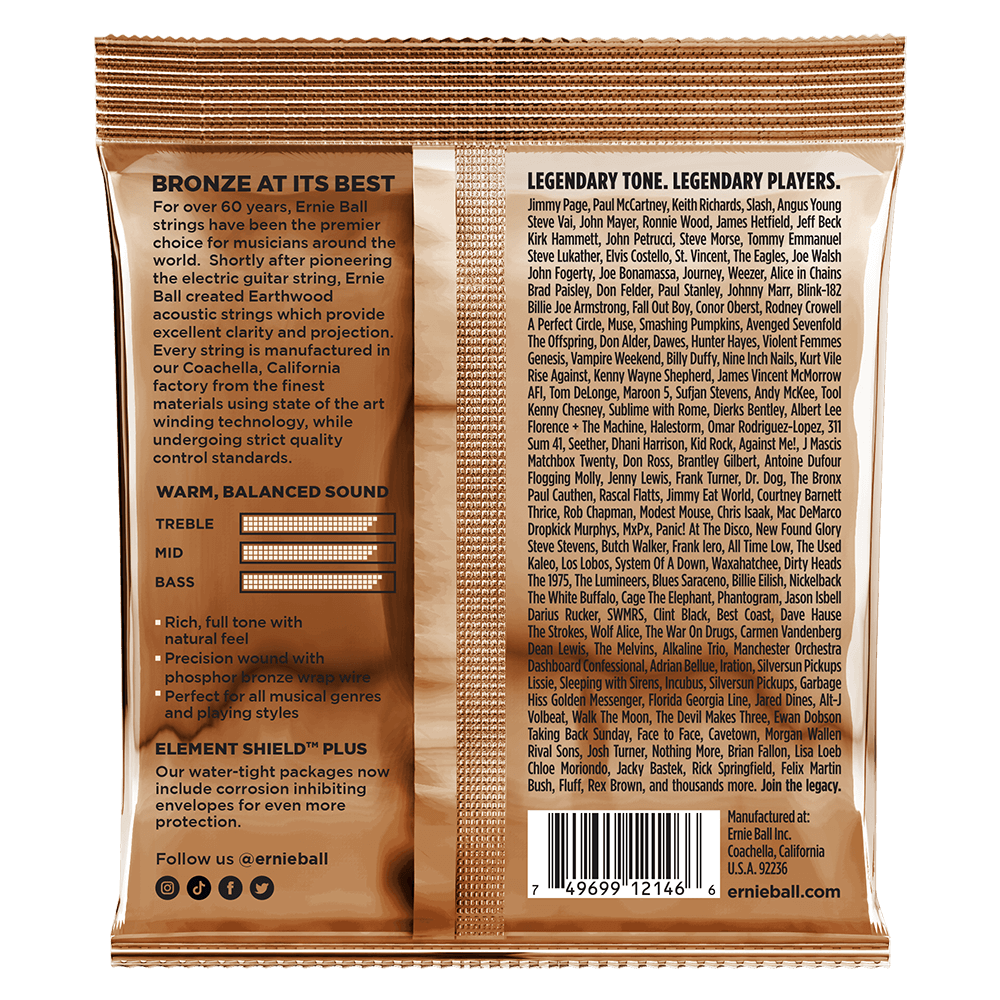 Ernie Ball Earthwood medium light 12-54