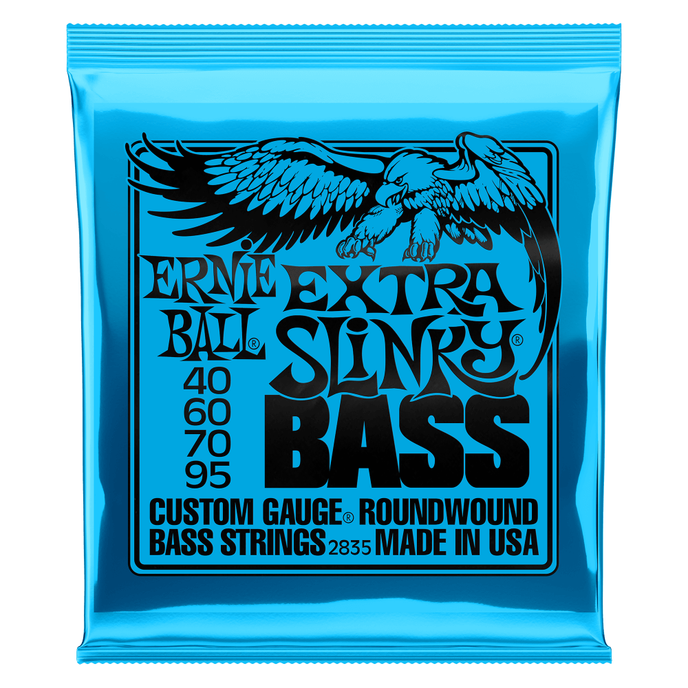 Ernie Ball Extra Slinky Nickel Wound Electric Bass Strings 40-95 Gauge