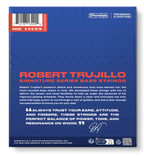 Dunlop Robert Trujillo Nickel Wound 5-String Electric Bass Strings 45 - 130