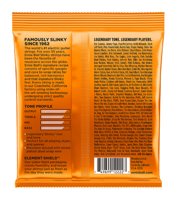 Ernie Ball 2222 Hybrid Slinky Nickel Wound Electric Guitar Strings - (9-46) Standard
