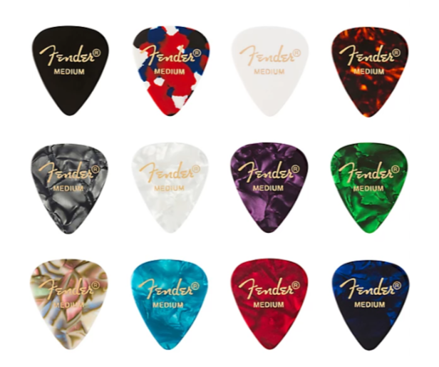 Fender 351 Shape, Celluloid Medley, Medium (12)