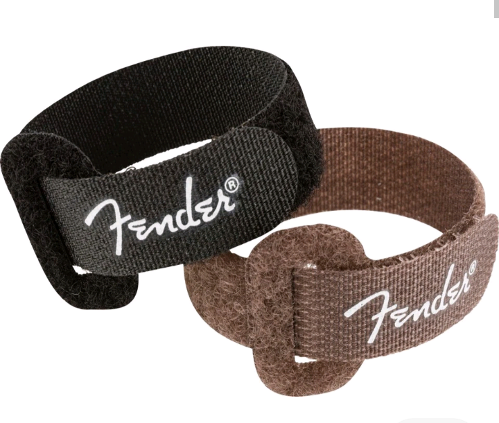 Fender Cable Ties 7", Black/Brown