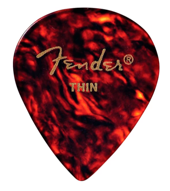Fender Classic Celluloid Picks, 551 Shape - 12 Pack