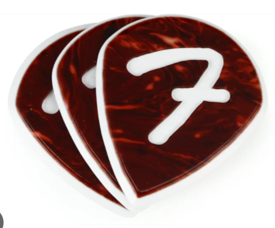 Fender F Grip Picks, 551 Shape - 3 Pack