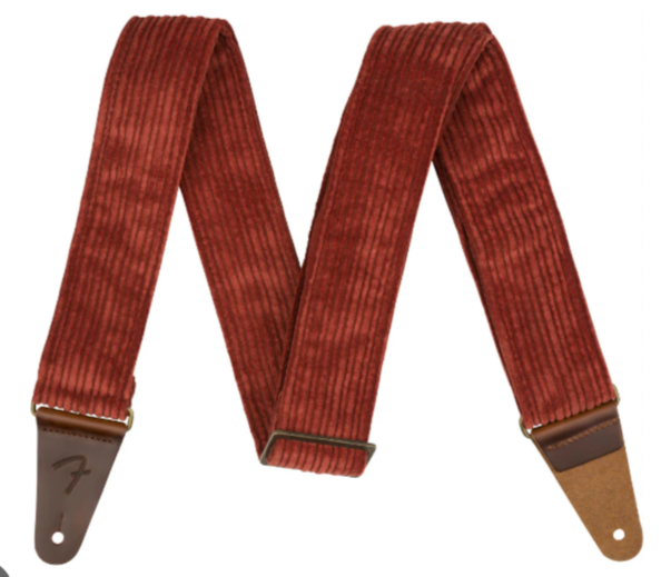 Fender Corduroy Strap, Antique Cherry, 2"