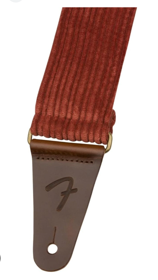 Fender Corduroy Strap, Antique Cherry, 2"