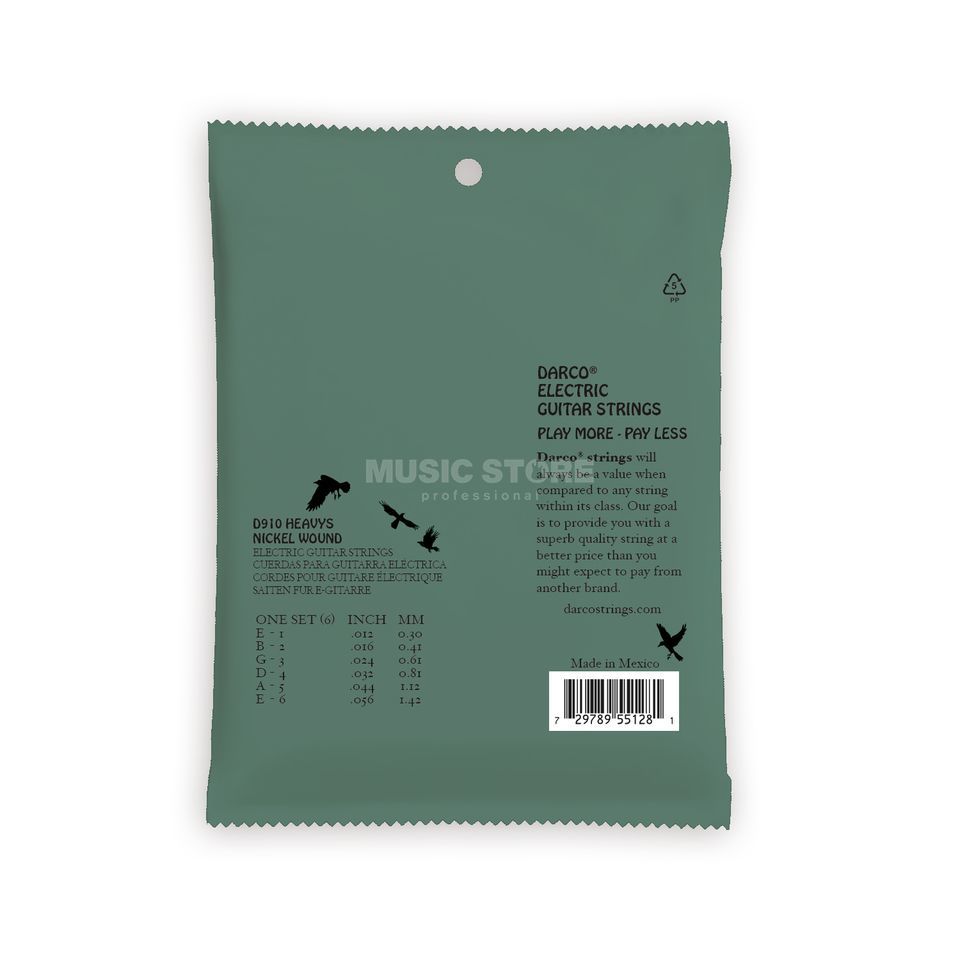 Darco D910 Nickel Heavy Guitar Strings 12-56