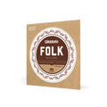 D'Addario Folk Nylon Silverplated Wound, Clear Nylon Strings